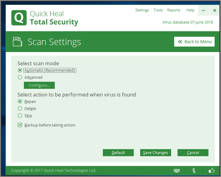 Quick heal antivirus windows 7