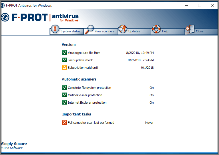 prot antivirus support