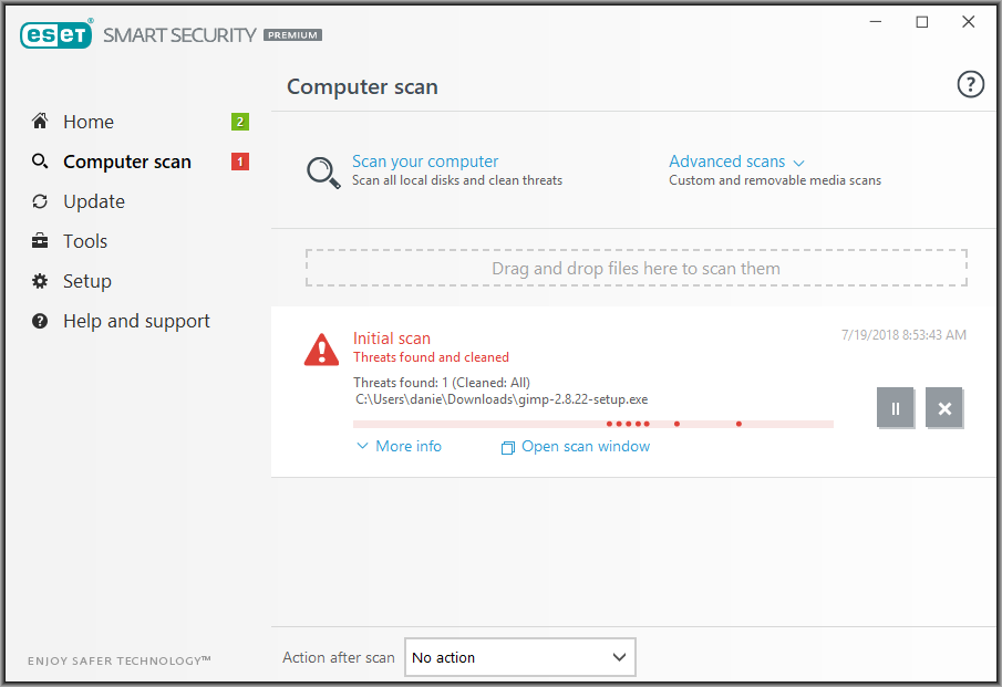 chrome antivirus eset