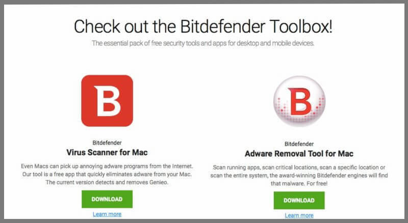 BitDefender Virus Scanner (İndirme Gerekli)