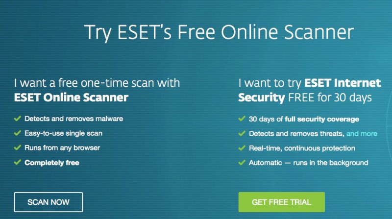 ESET Scanner (İndirme Gerekli)