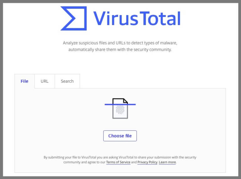 online file virus scanner free