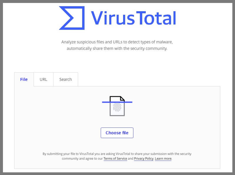 VirusTotal (İndirmeye Gerek Yok)