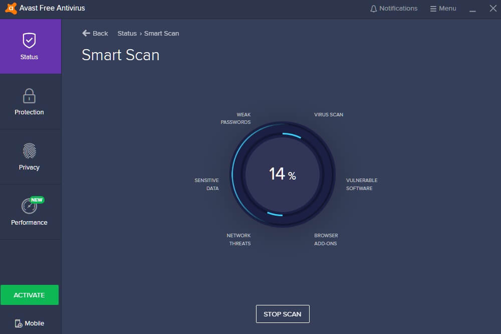 avast firewall settings windows 7