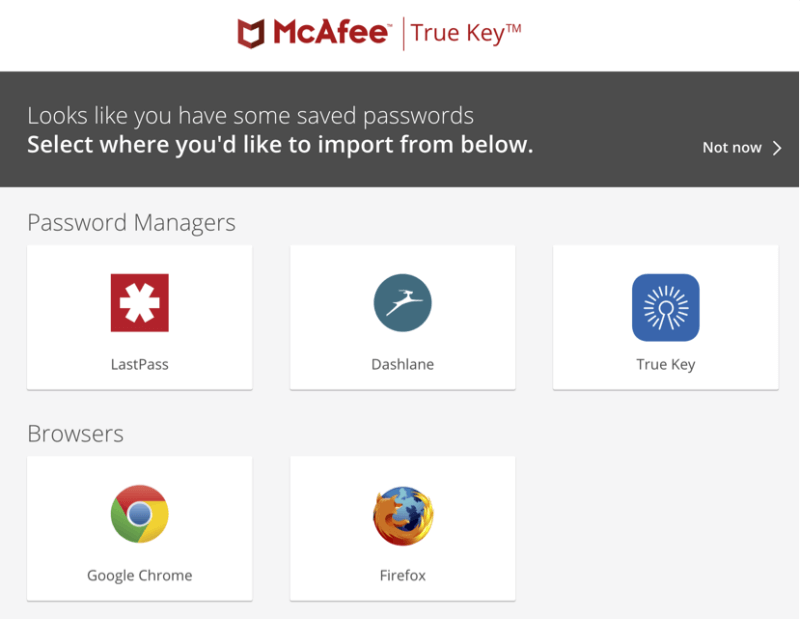 True Key Password Manager Ease of Use and Setup