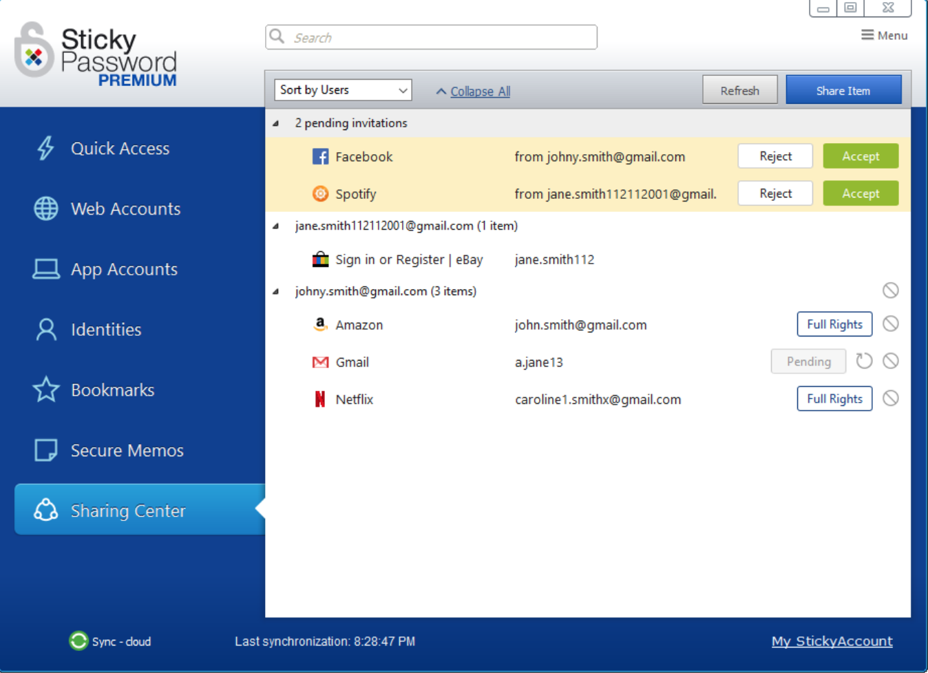 4. Sticky Password – การป้องกันการถ่ายภาพหน้าจอที่ดีที่สุด