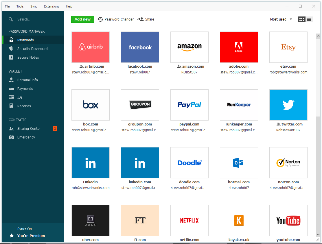 อันดับ 1: Dashlane – ฟีเจอร์เสริมดีที่สุด